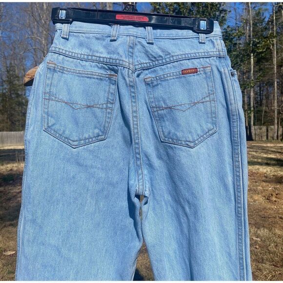 Vintage 90s Bonjour Light Wash Tapered Mom Jeans - Picture 6 of 8